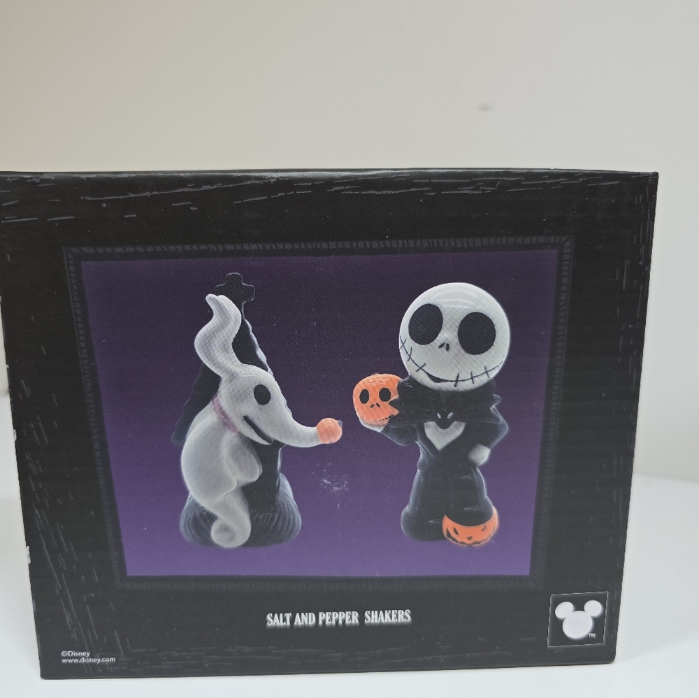 Disney NBC Jack Skellington Zero Salt Pepper Shakers NWT - Picture 4 of 5